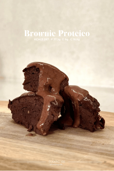 Página real do Volume 1: brownie proteico